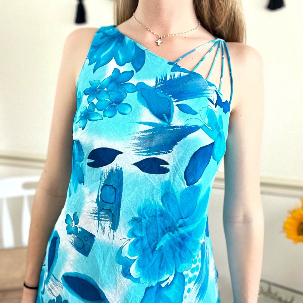 Y2K Floral Midi Length Dress